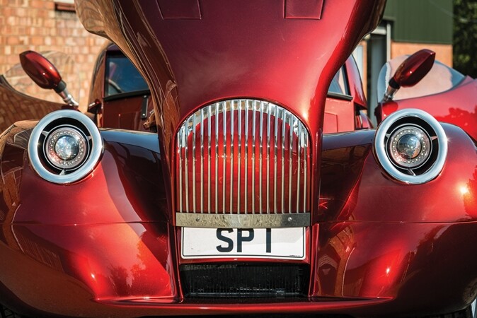 A front-view of the Morgan SP1