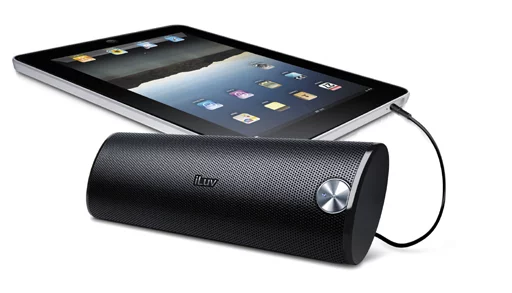 The iLuv iSP150 portable sound bar suits any audio device with a 3.5mm jack