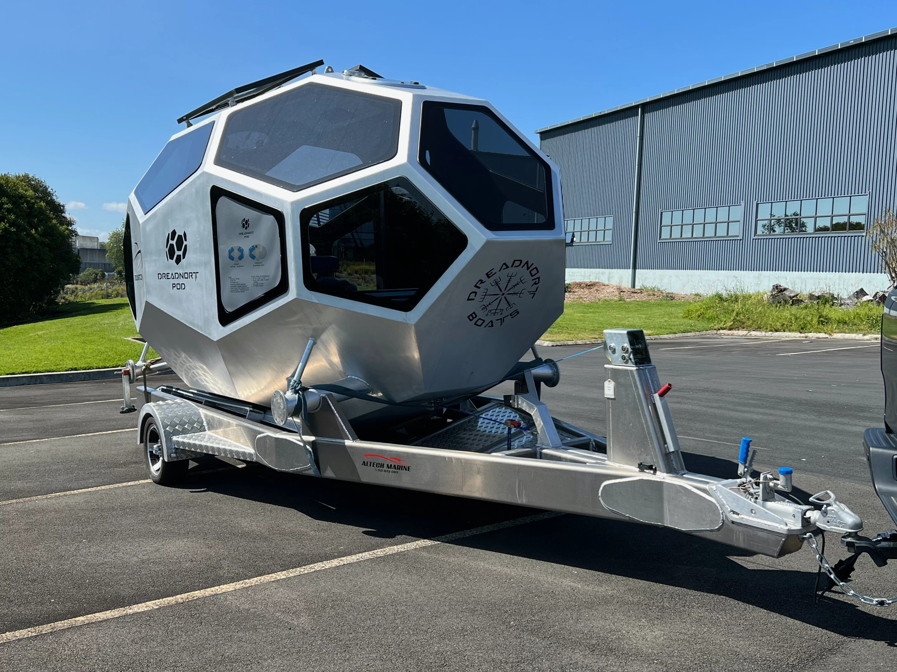 The POD can be towed on a trailer, and is designed to fit inside a 20-ft (6-m) shipping container