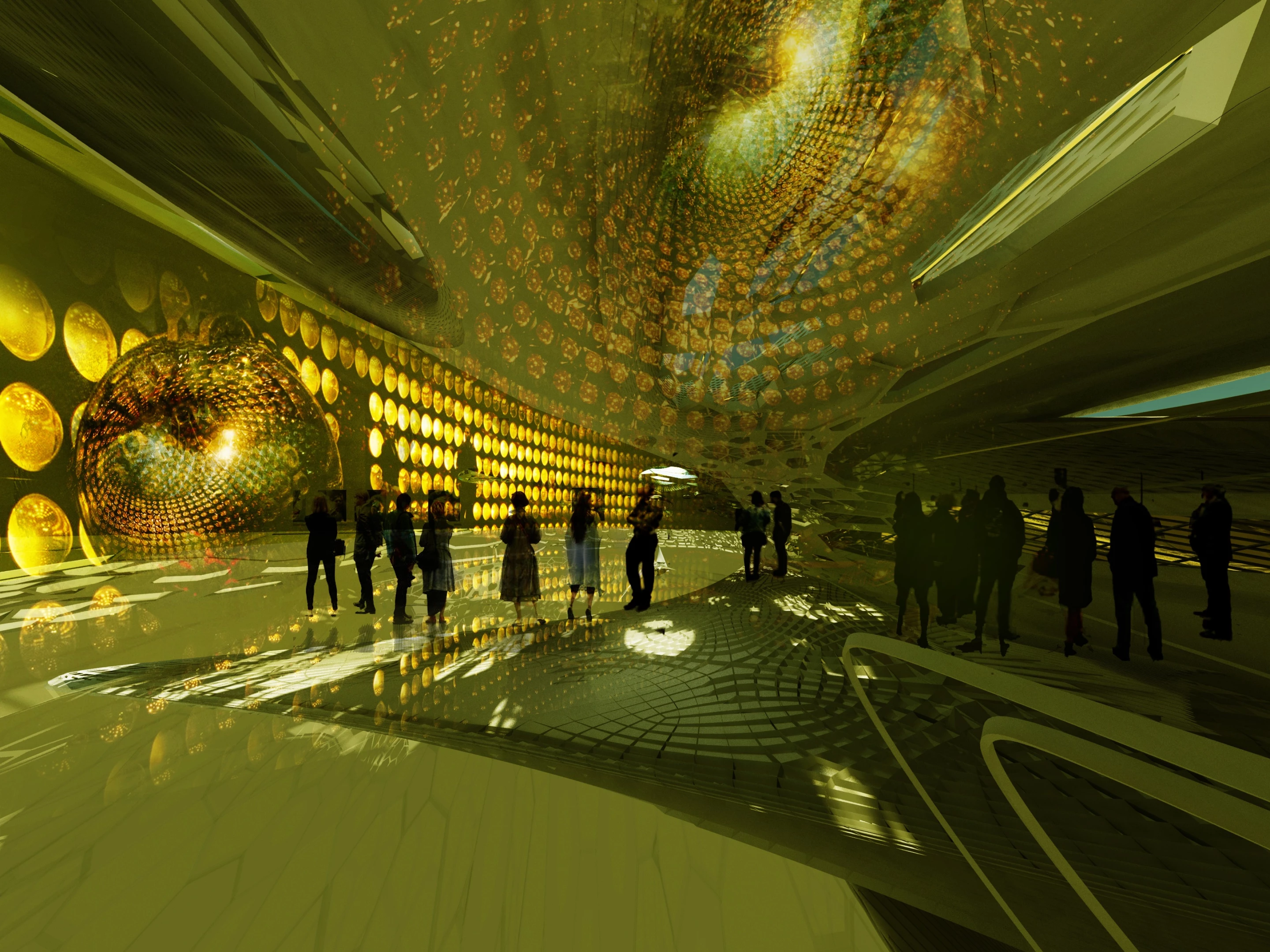 The Hydroelectric sculpture gallery would also serve as a fully-functional art gallery