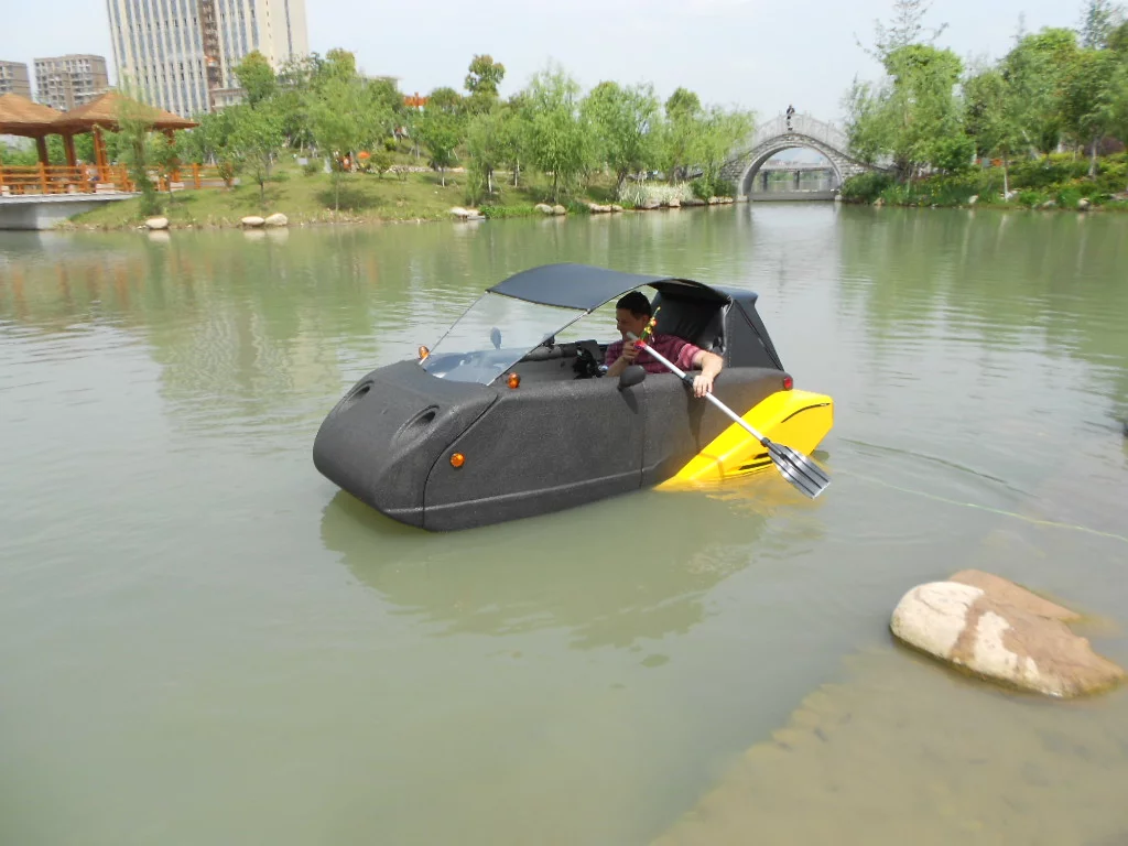One of the first batch of pilot production Spira4us demonstrates its ability to float - an amphibious version is in the design phase