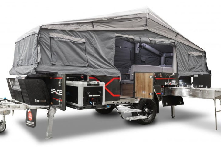 Mars Campers Space X Air automated inflatable camper trailer