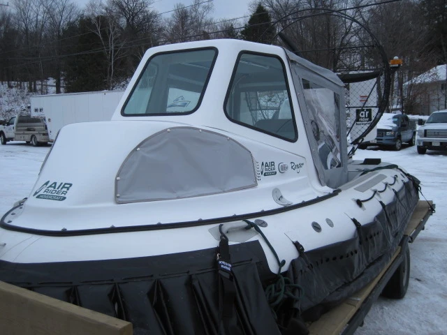 The AirRider hovercraft weather canopy