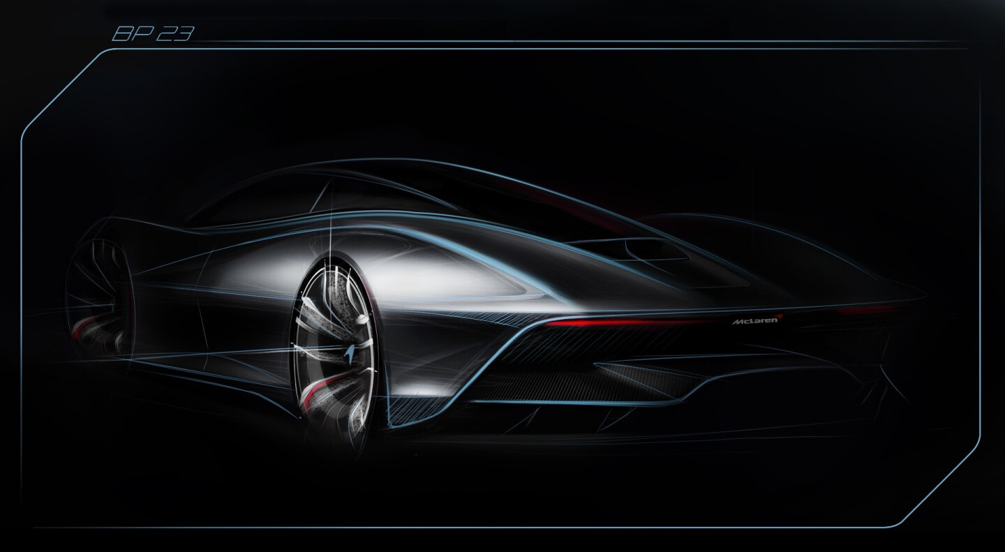 The three-seat petrol-electric hybrid will have a similar seating layout to the legendary McLaren F1, will be faster than the 243mph (391km/h) F1, will only be produced in limited quantities (106) and would have cost £1.6million plus taxes if they weren't all sold already.