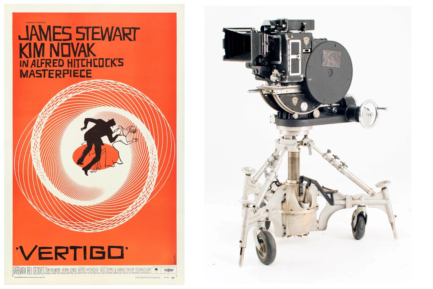 Alfred Hitchcock's Vista Vision Motion Picture Camera from Vertigo (1958) | Estimate: $50,000 to $70,000 | Propstore Entertainment Memorabilia Live Auction | Los Angeles | 26 & 27 August 2020