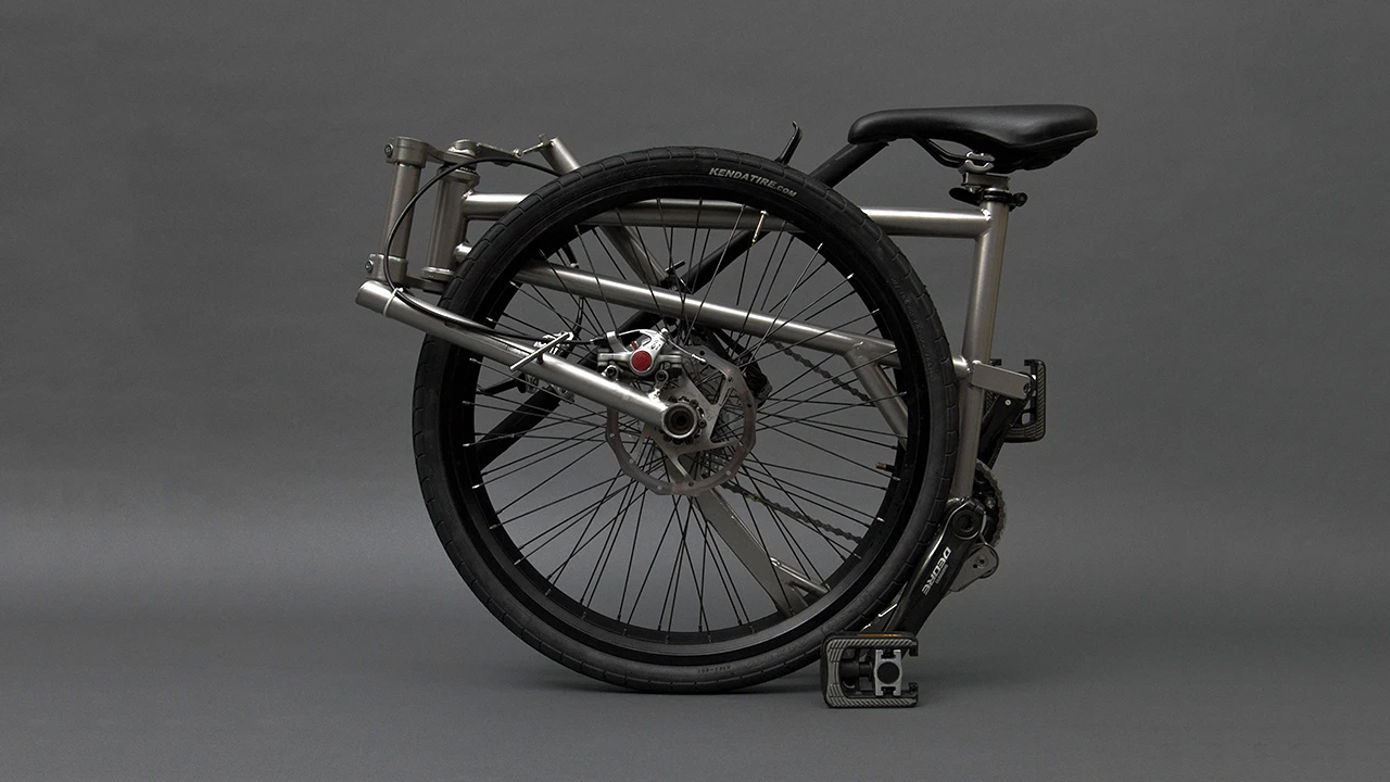 When folded down, the Helix isn't much bigger than its wheels