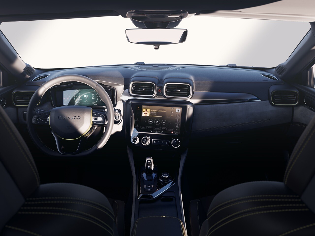 Behind the wheel of the Lynk & Co 03 sedan