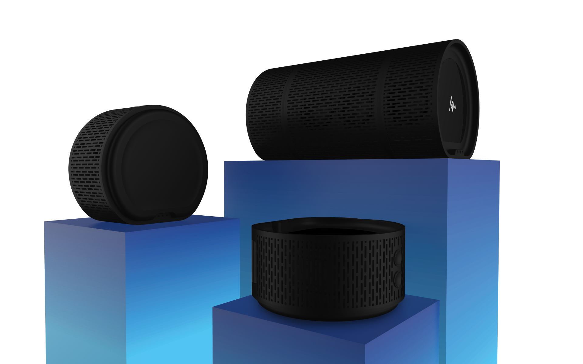 Air speaker pulls apart for surround sound or multiroom listening