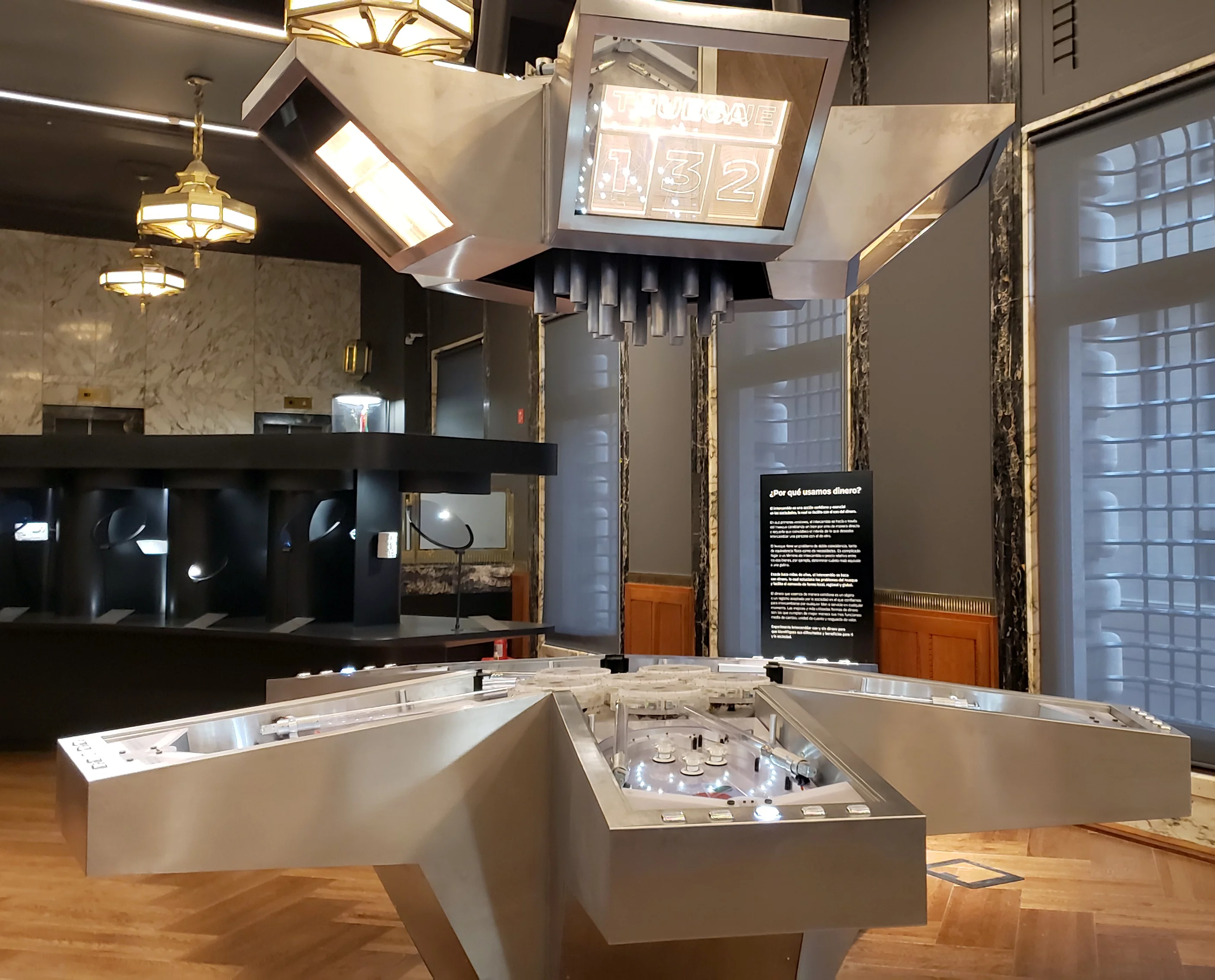 The completed game, on display in the museum