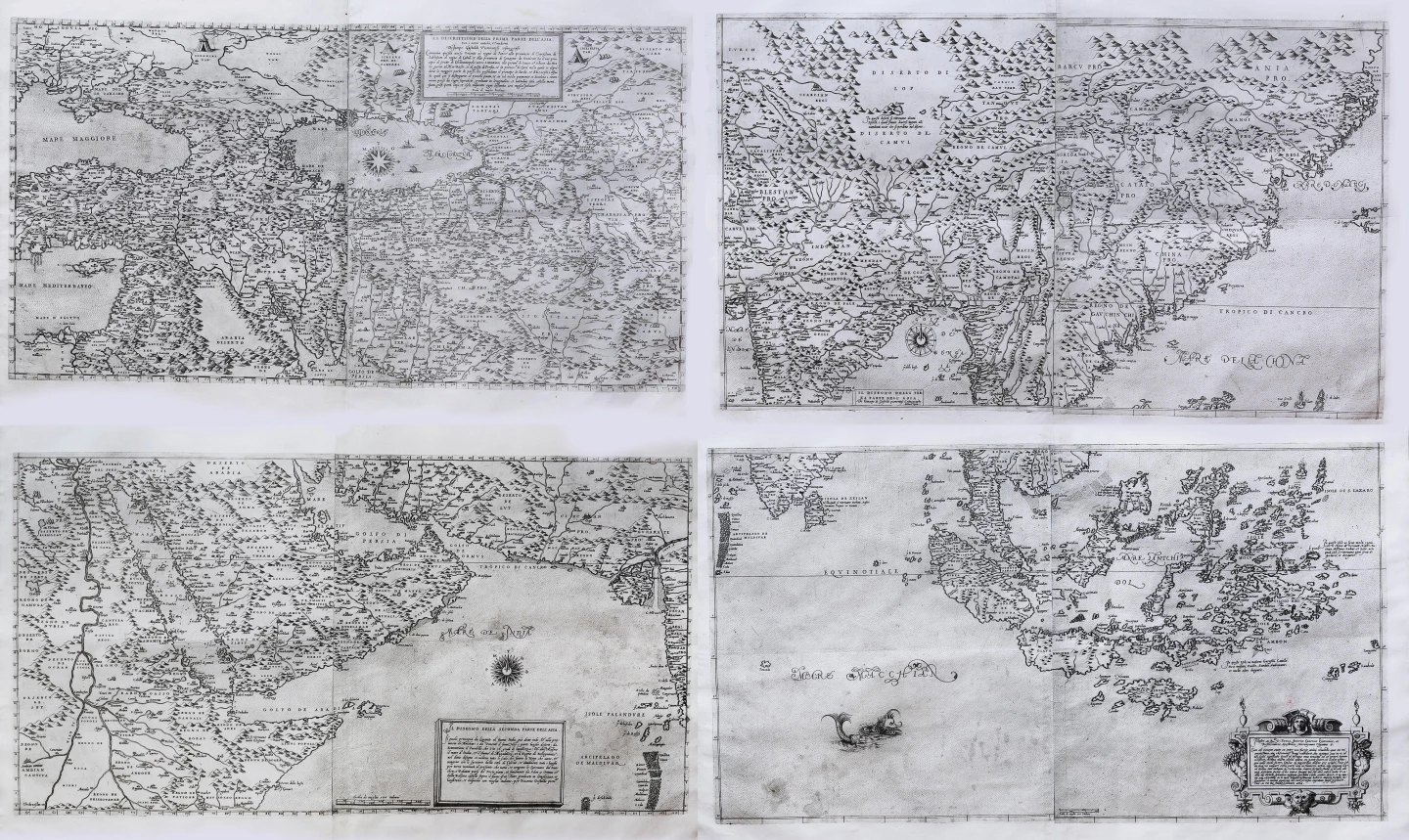 Giacomo Gastaldi's 4-sheet wall map of Southeast Asia, China and India sold for $375,000 at Arader Galleries in New York on December 6, 2020