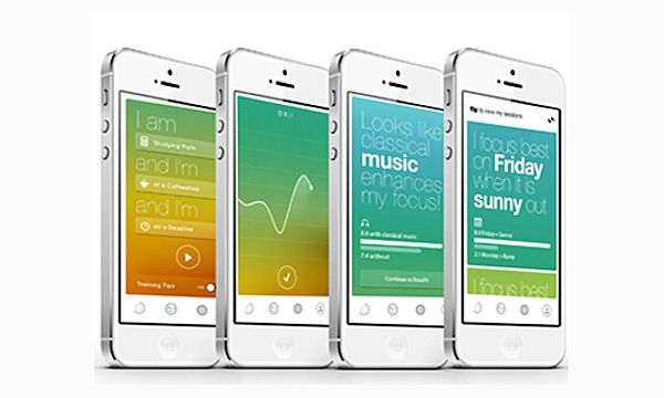 Screen images of the Melon smartphone app