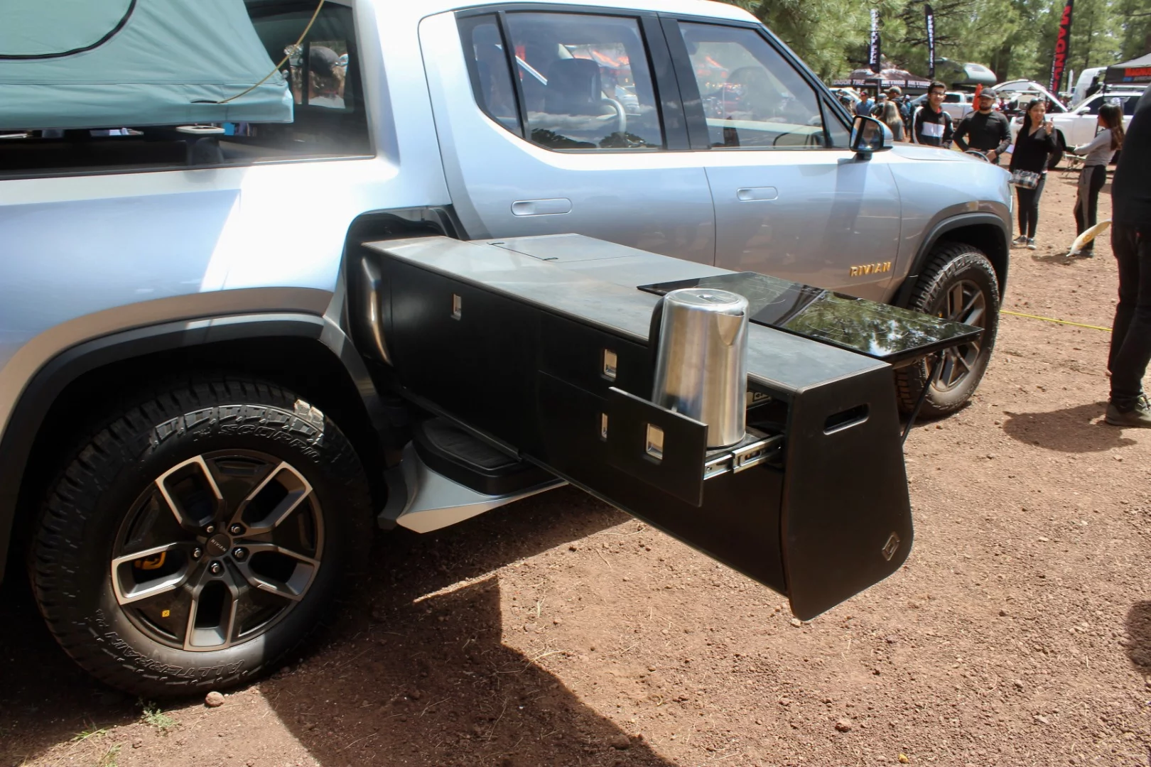 Rivian's kitchen is still a prototype, but it does plan to develop it into an available accessory