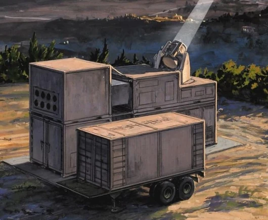 The Skyguard units are ground-based and modular, so several can protect a larger area