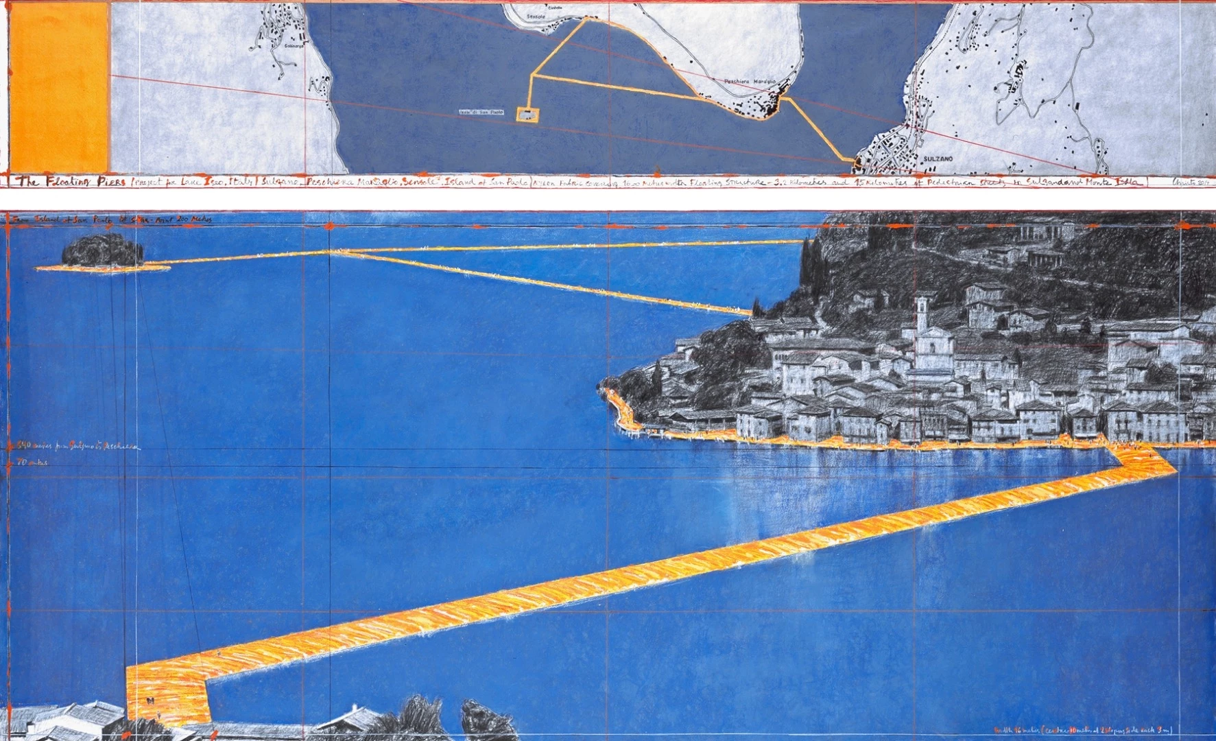 The floating walkway will undulate with the waves of the lake