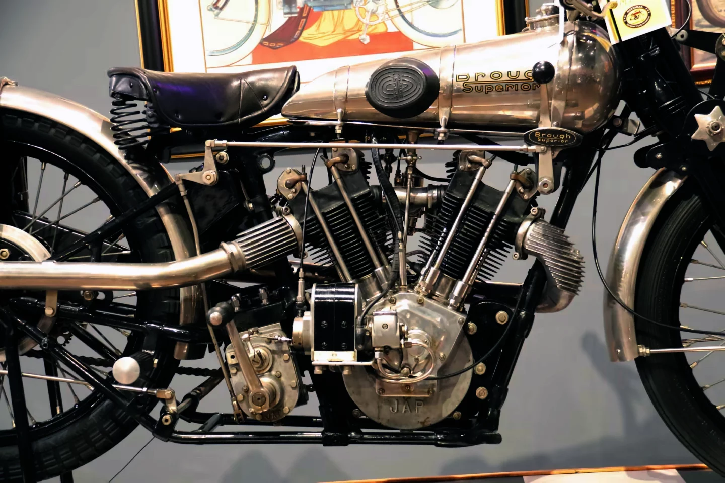 Few motorcycles can claim to be this beautiful and this functional at the same time. The Brough Superior Pendine was introduced to the range in 1927 with a guaranteed top speed of 110mph. It looks that fast just standing still.