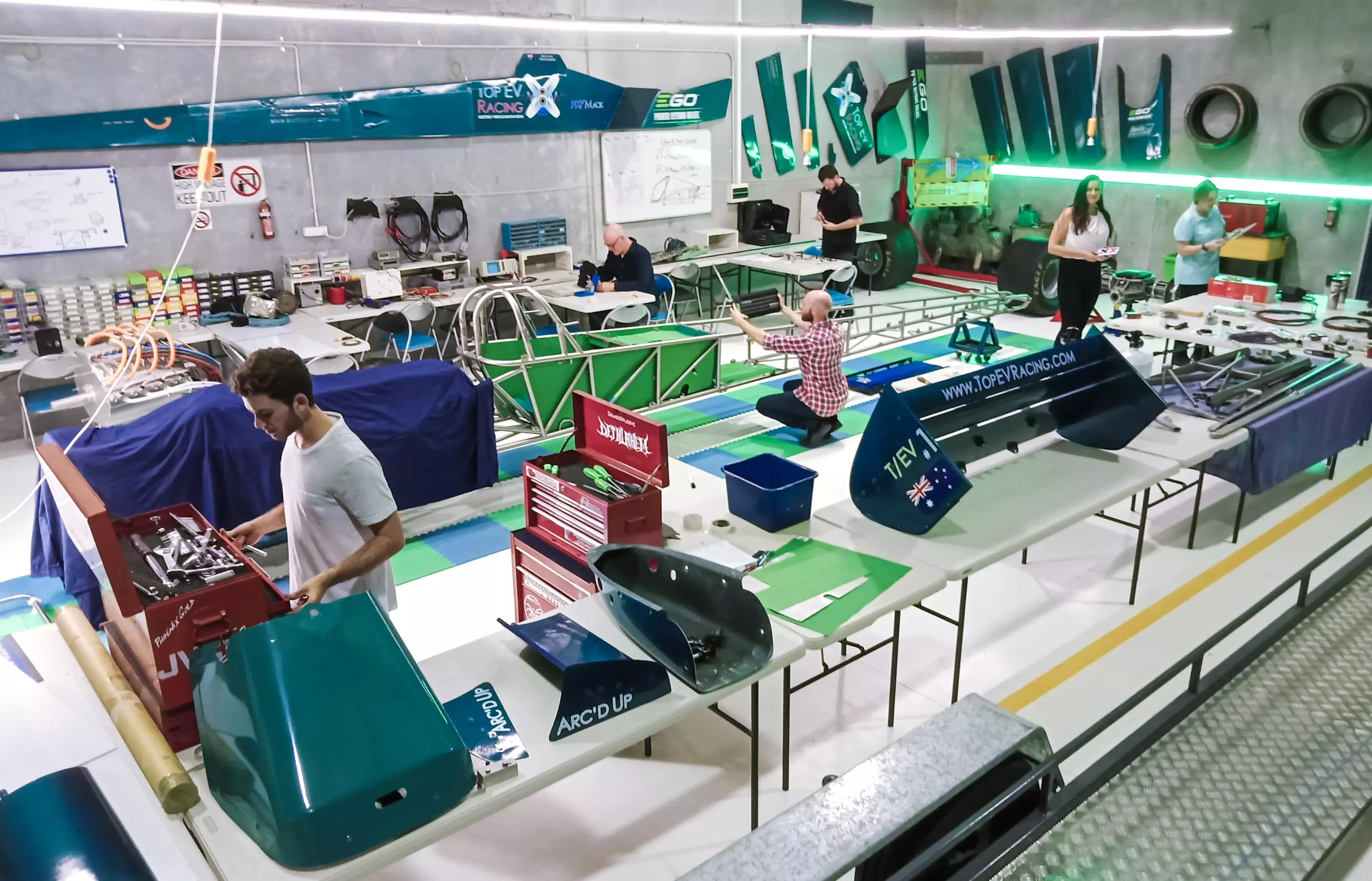 HyperPower's facility in the north of Perth, Australia, where the Top EV Racing drag car is being developed by HyperPower’s sister company