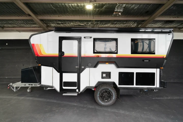 P Drop Rv Sub-$10K Polydrops trailer sheds lines and weight to boost EV camping
