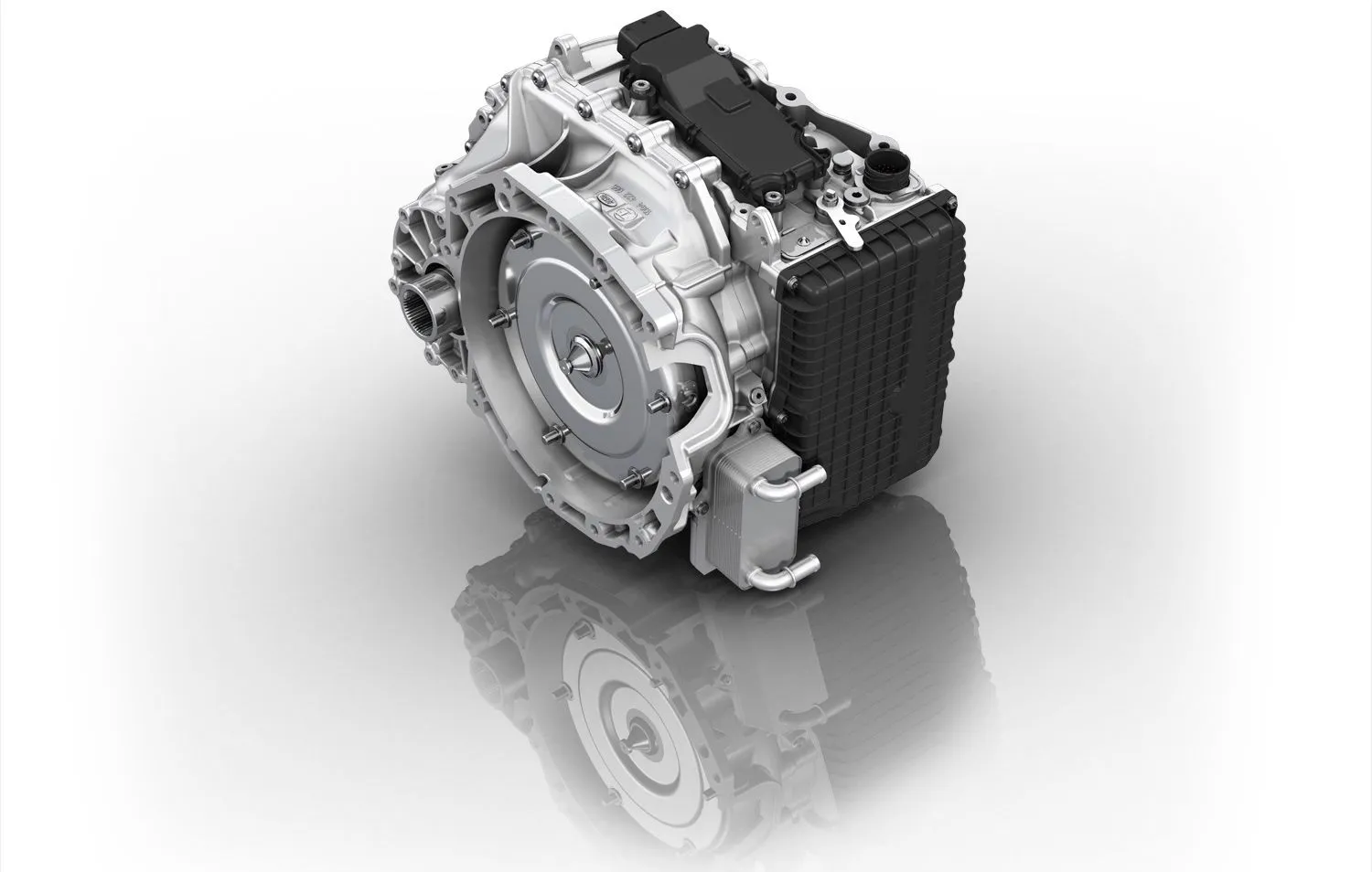 3/4 view of gearbox