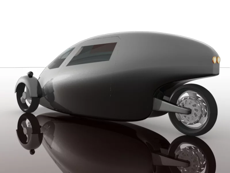 A rendering of what might be the final commercial version of the Raht Racer