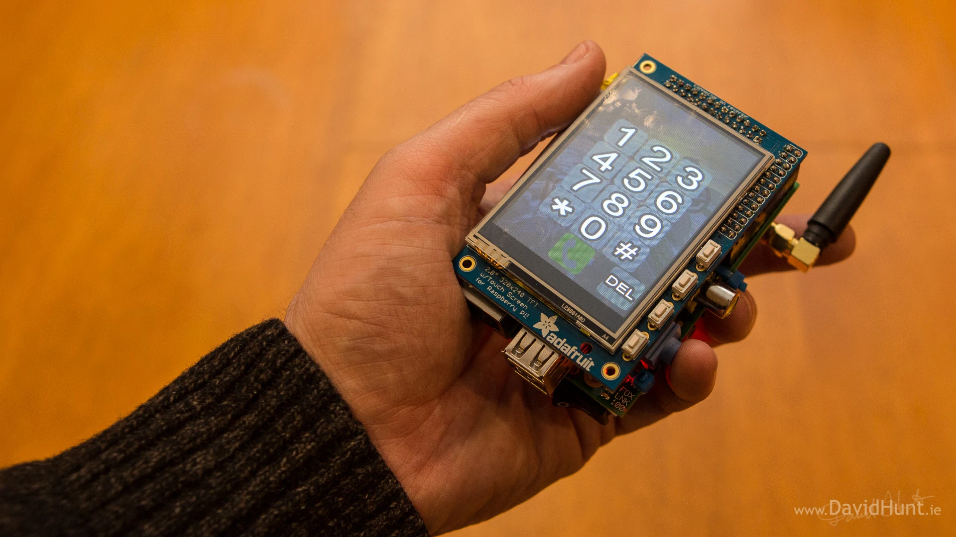 The PiPhone from software engineer and photographer Dave Hunt