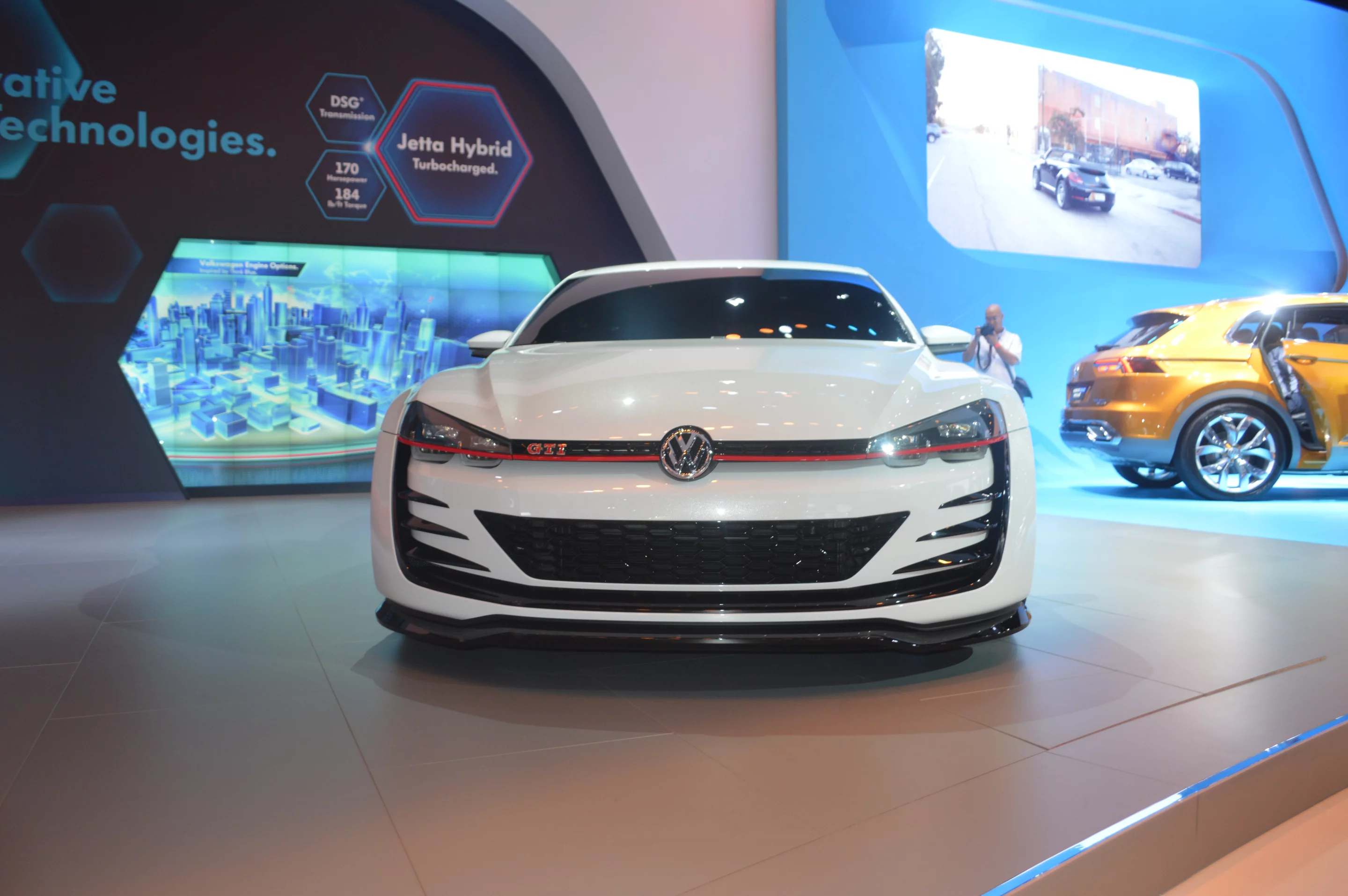 The front-end is framed by bladed vents