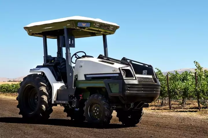 The MK-V Founder Series electric tractor can operate with or without a driver