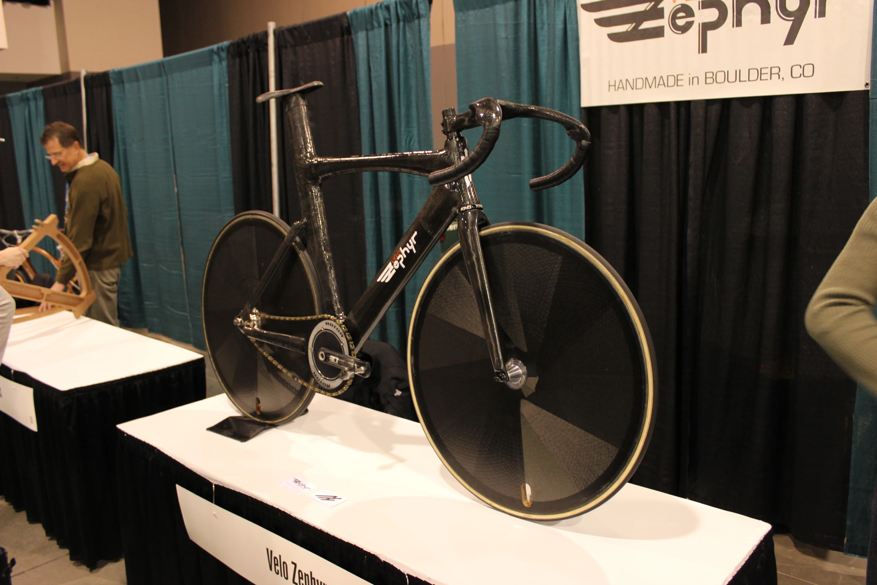 This carbon fiber track bike from Velo Zephyr was made using a combination of 3D-printed molds, and 3D-printed positives that were used to create fiberglass molds