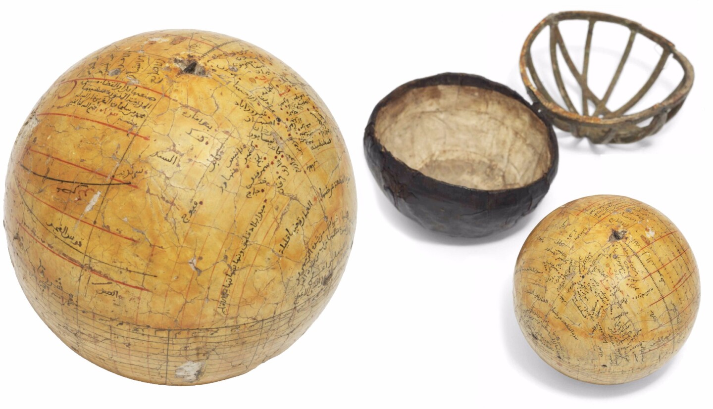 The spherical astrolabe of Islamic astronomer Al-Rudani (1627 – 1683) sold for $1,106,318 (£722,500) on an estimate of £100,000 - £150,000 at a Christie's (London) auction in October, 2015, becoming one of the most expensive scientific instruments ever sold at auction.