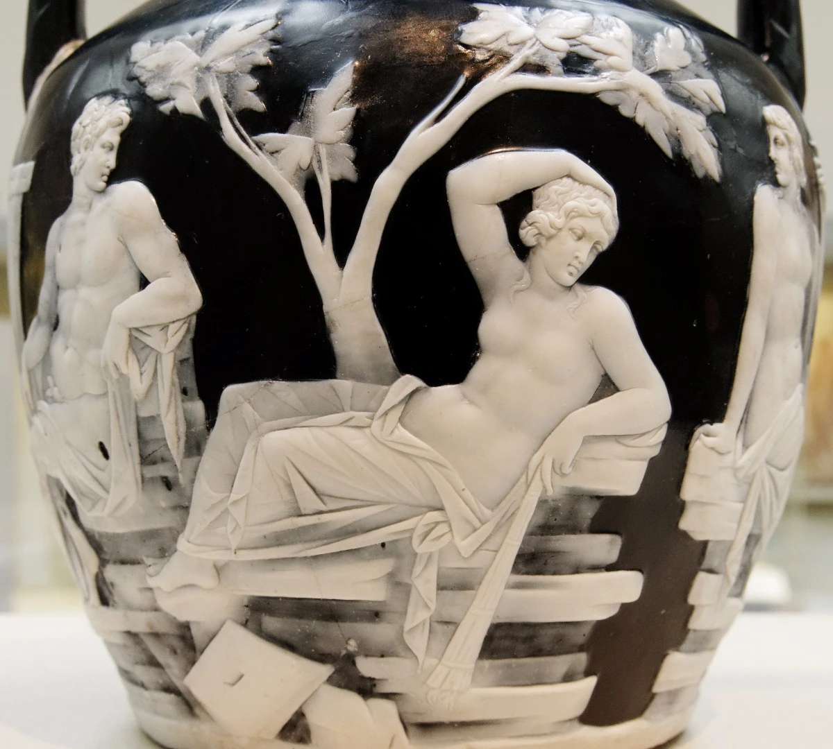 Reclining woman scene on the Portland Vase