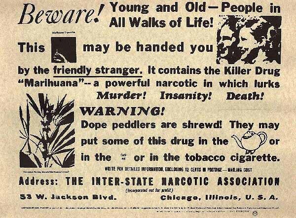 A federal marijuana warning from 1935