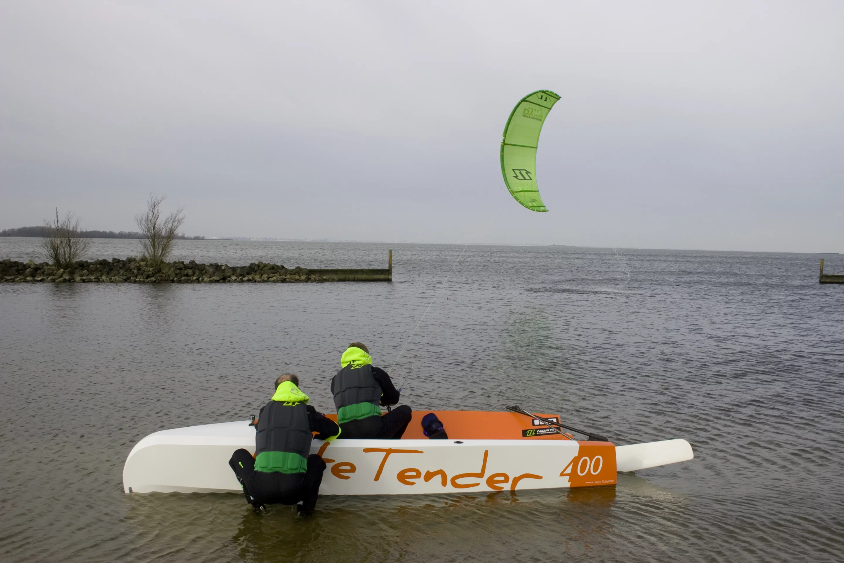 The unique design was especially created for "kitesailing"