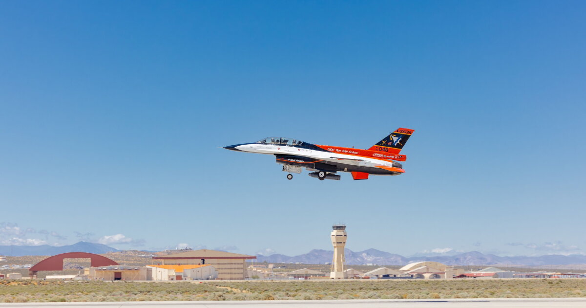 The X-62A in flight