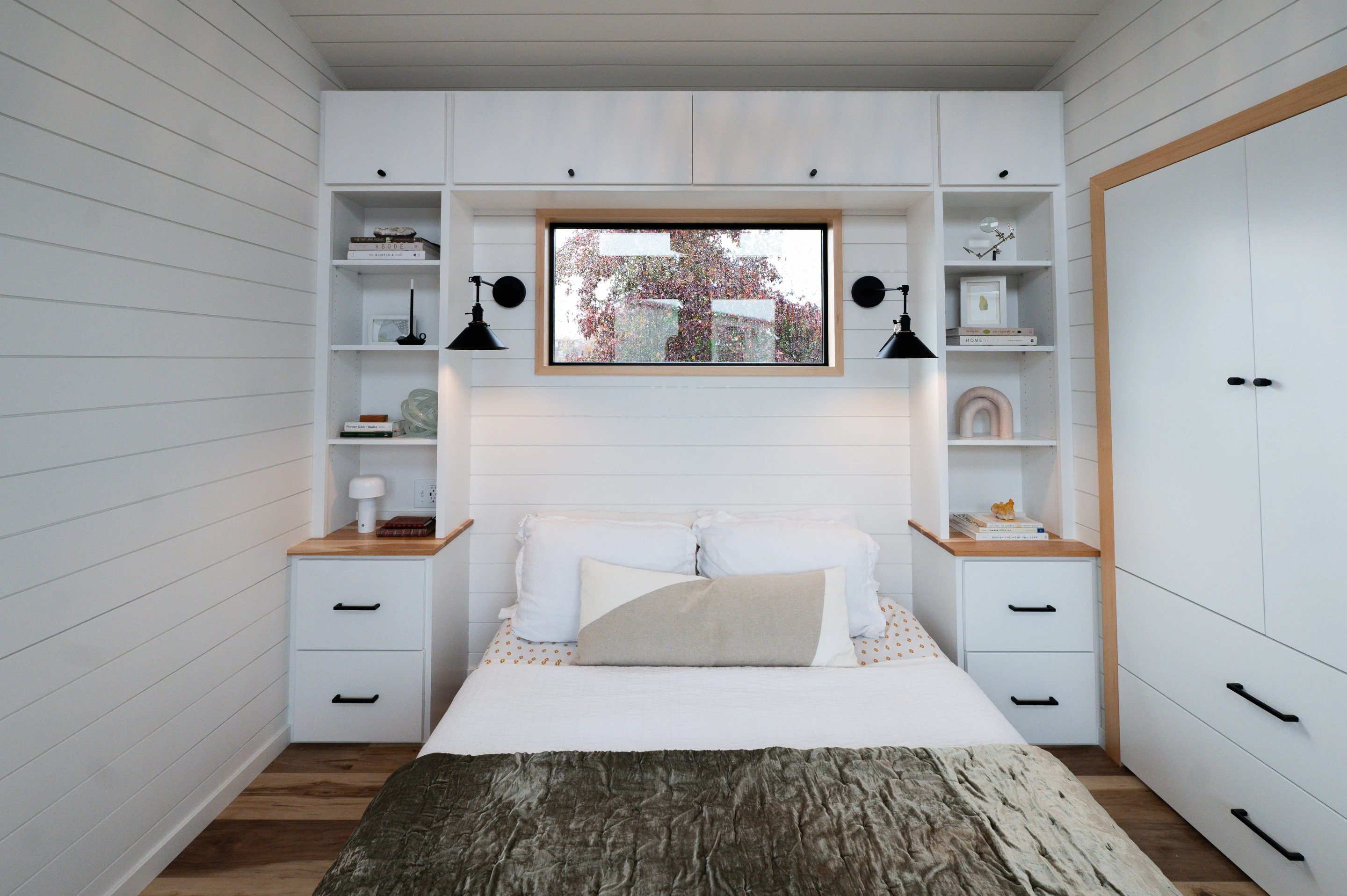 The Urban Park Max 37's bedroom has lots of integrated storage space