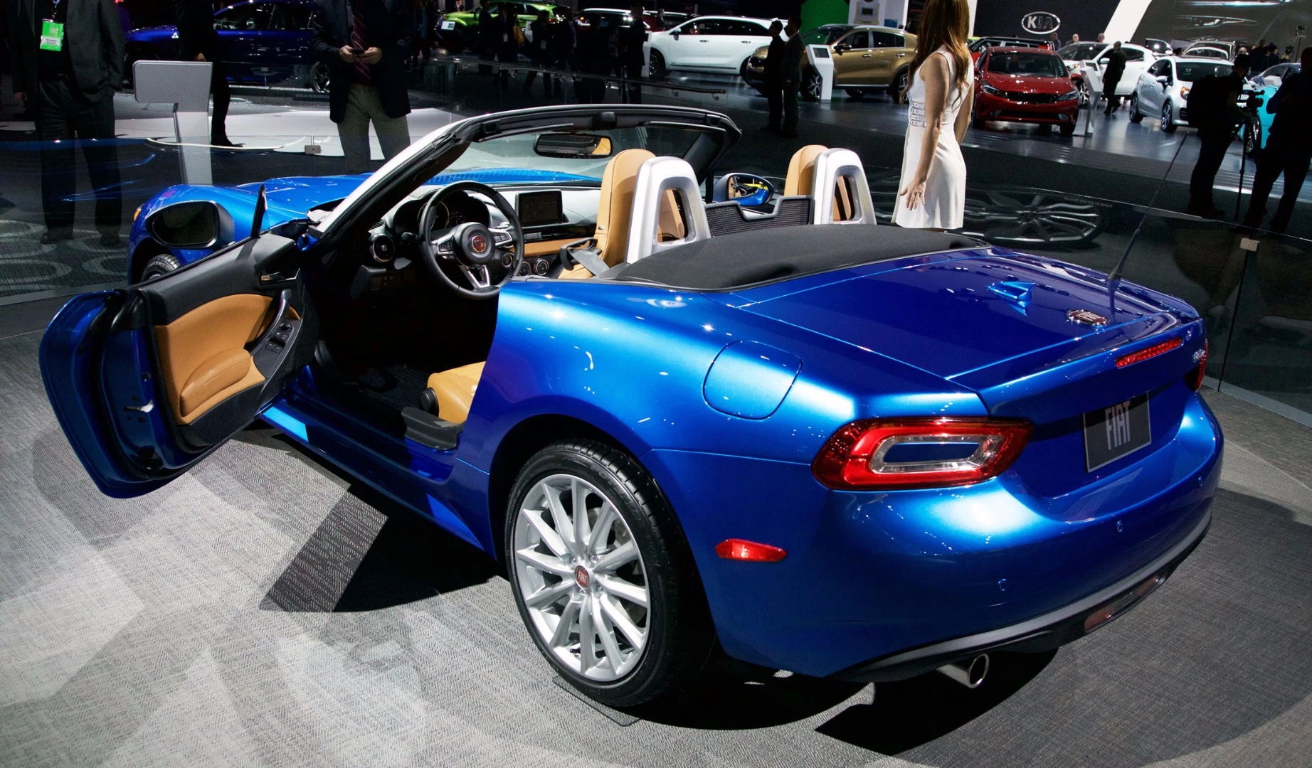 The 124 will be available with a turbocharged engine - a key difference to the Mazda's small naturally aspirated motor