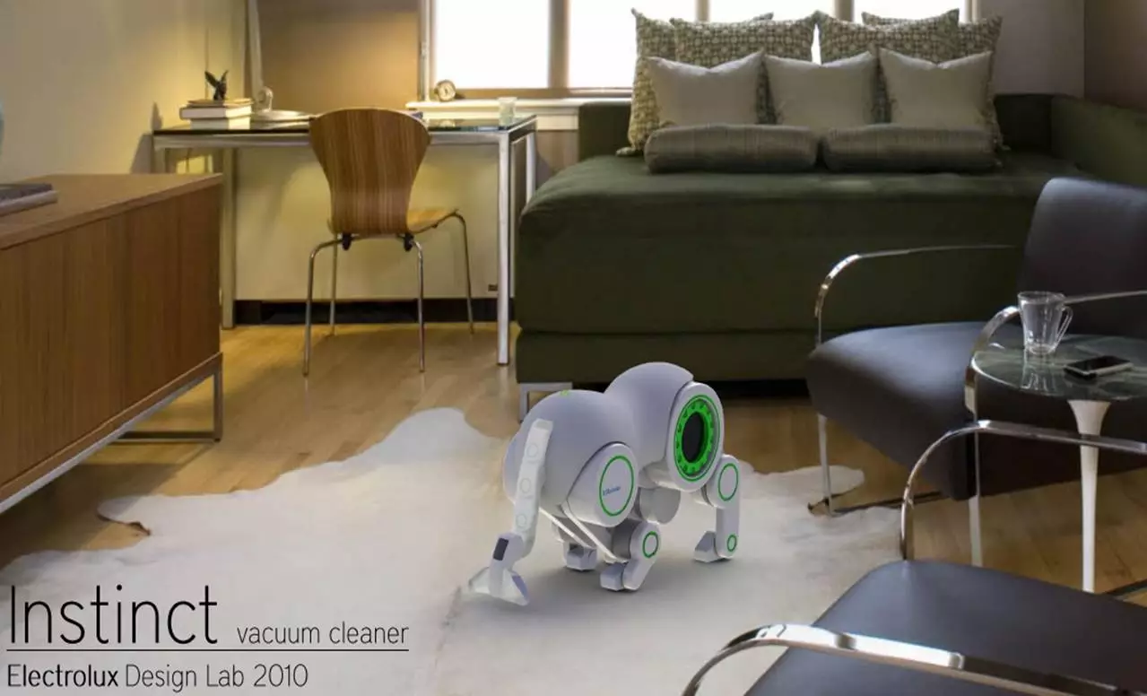 Instinct is said to adapt to its environment and then "chooses the path of less cleaning resistance"