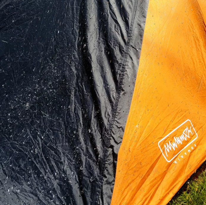 The rainfly for the Bivymok system is made from ripstop polyester
