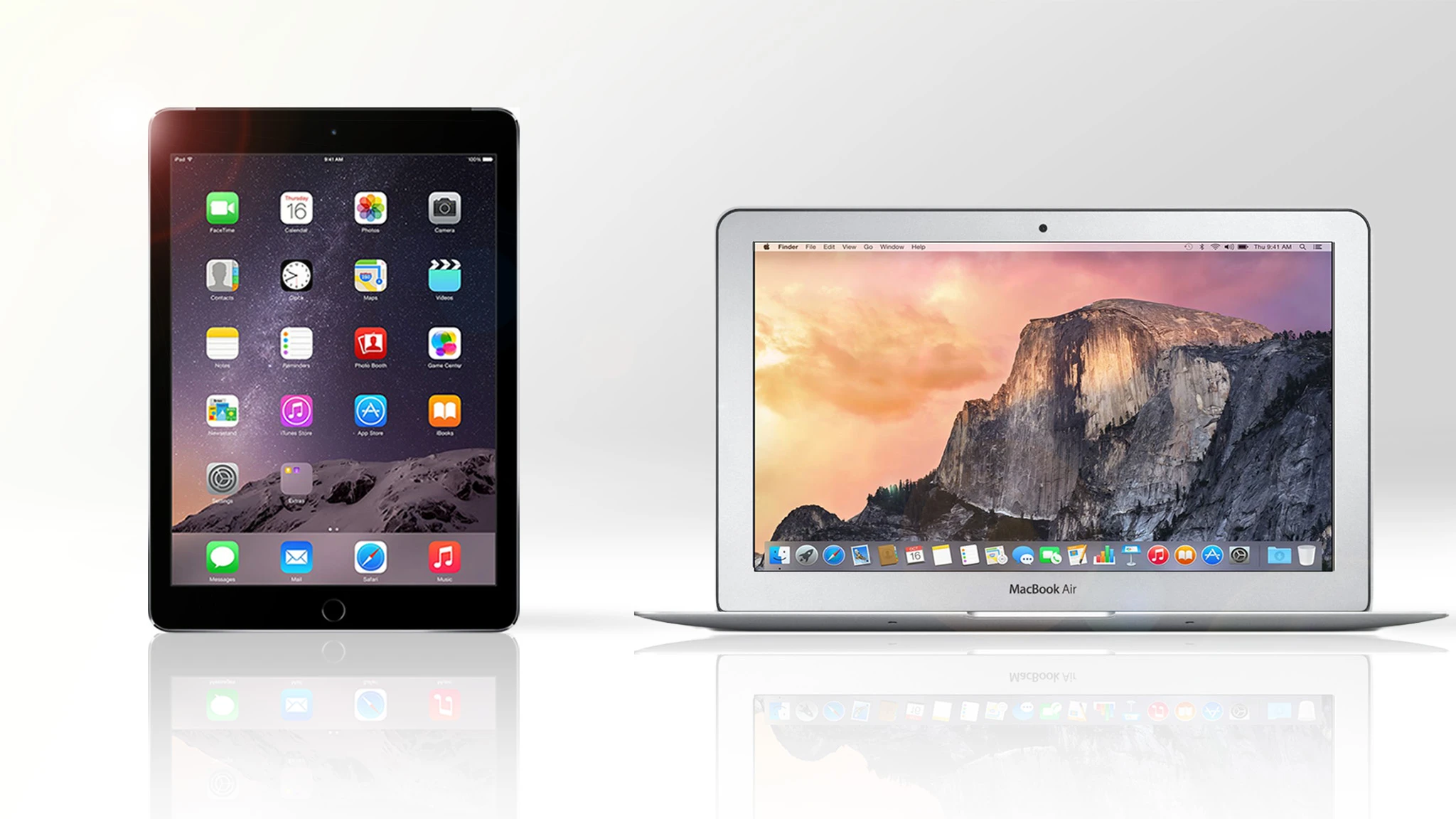 Gizmag compares the features and specs of the iPad Air 2 and 11-in MacBook Air