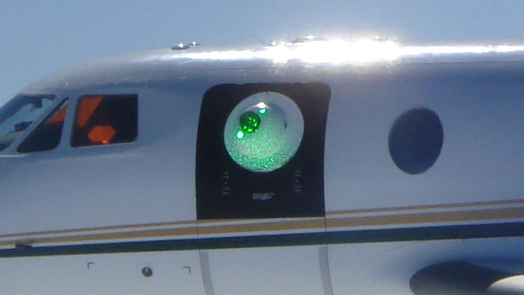Close up of the prototype Aero-adaptive Aero-optic Beam Control (ABC) turret (Photo: Air Force Research Laboratory)