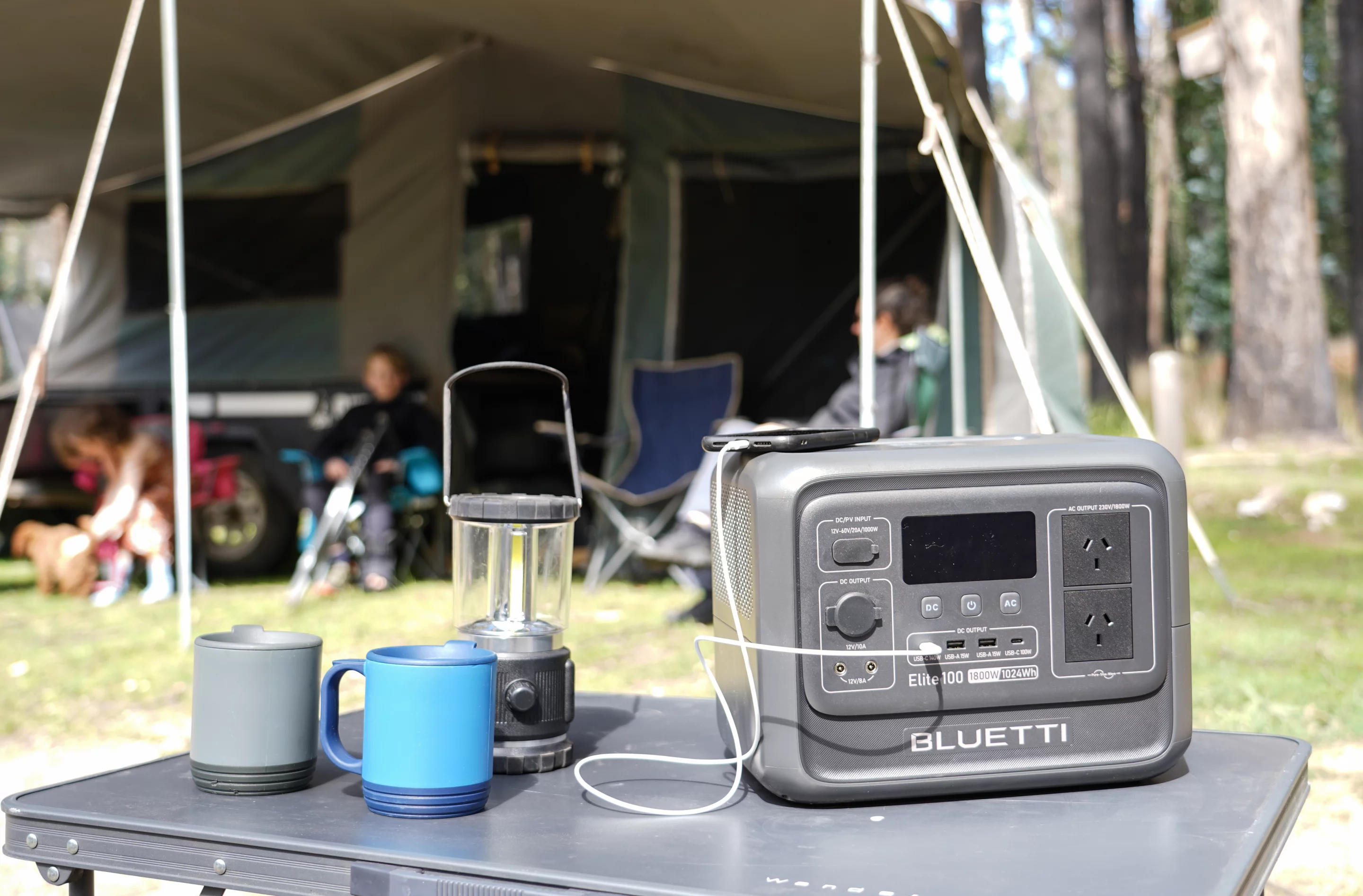 The Bluetti Elite 100 V2 in its natural environment