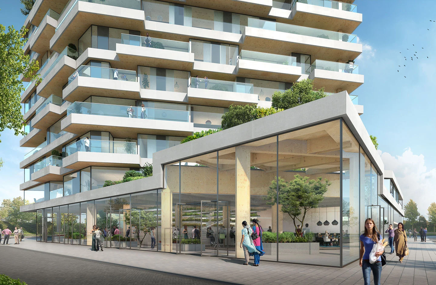 Haut is part of a larger development that will contain around 4,000 residential units, in addition to commercial and retail areas