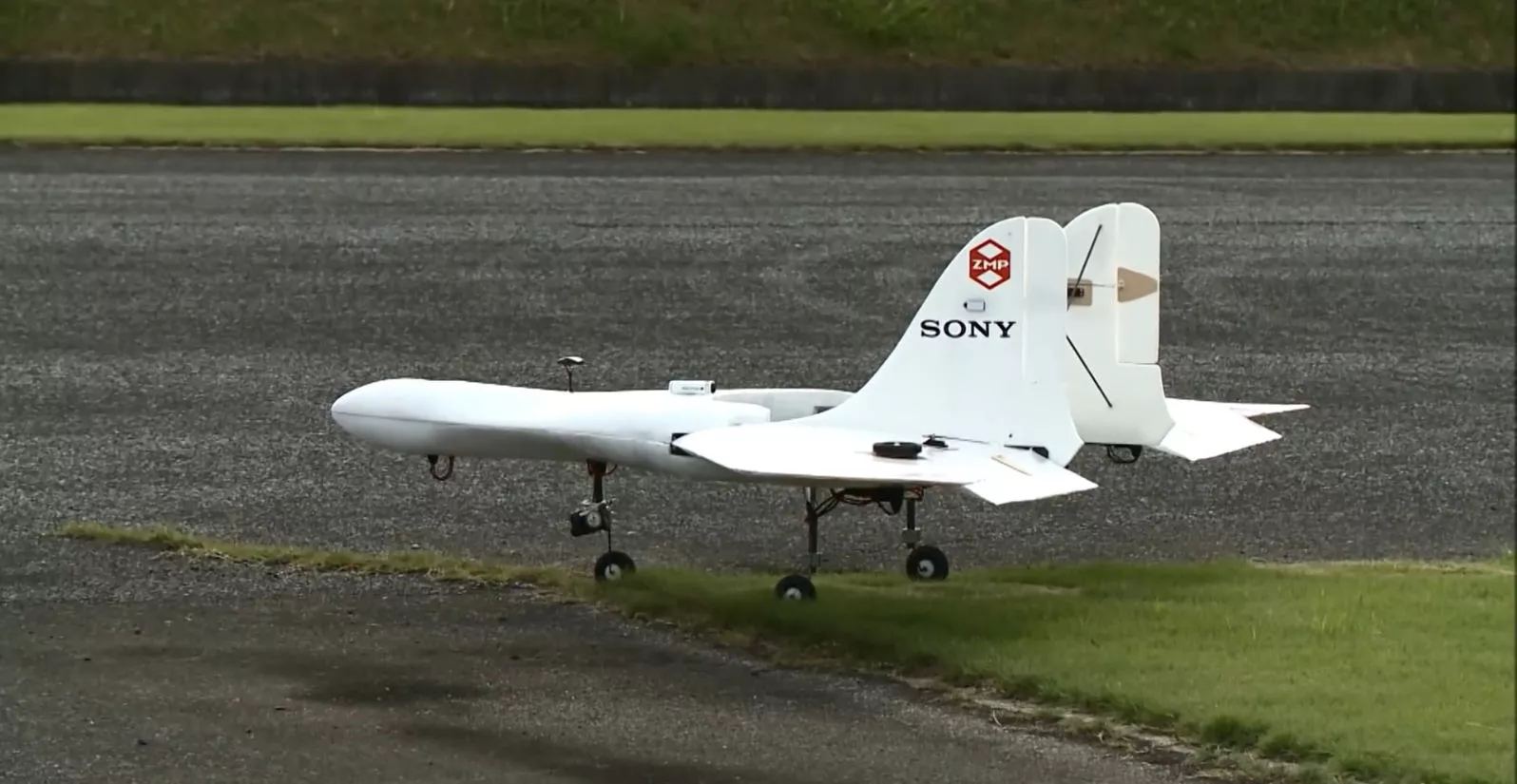 The AS-DT01-E VTOL drone pictured ahead of its flight test
