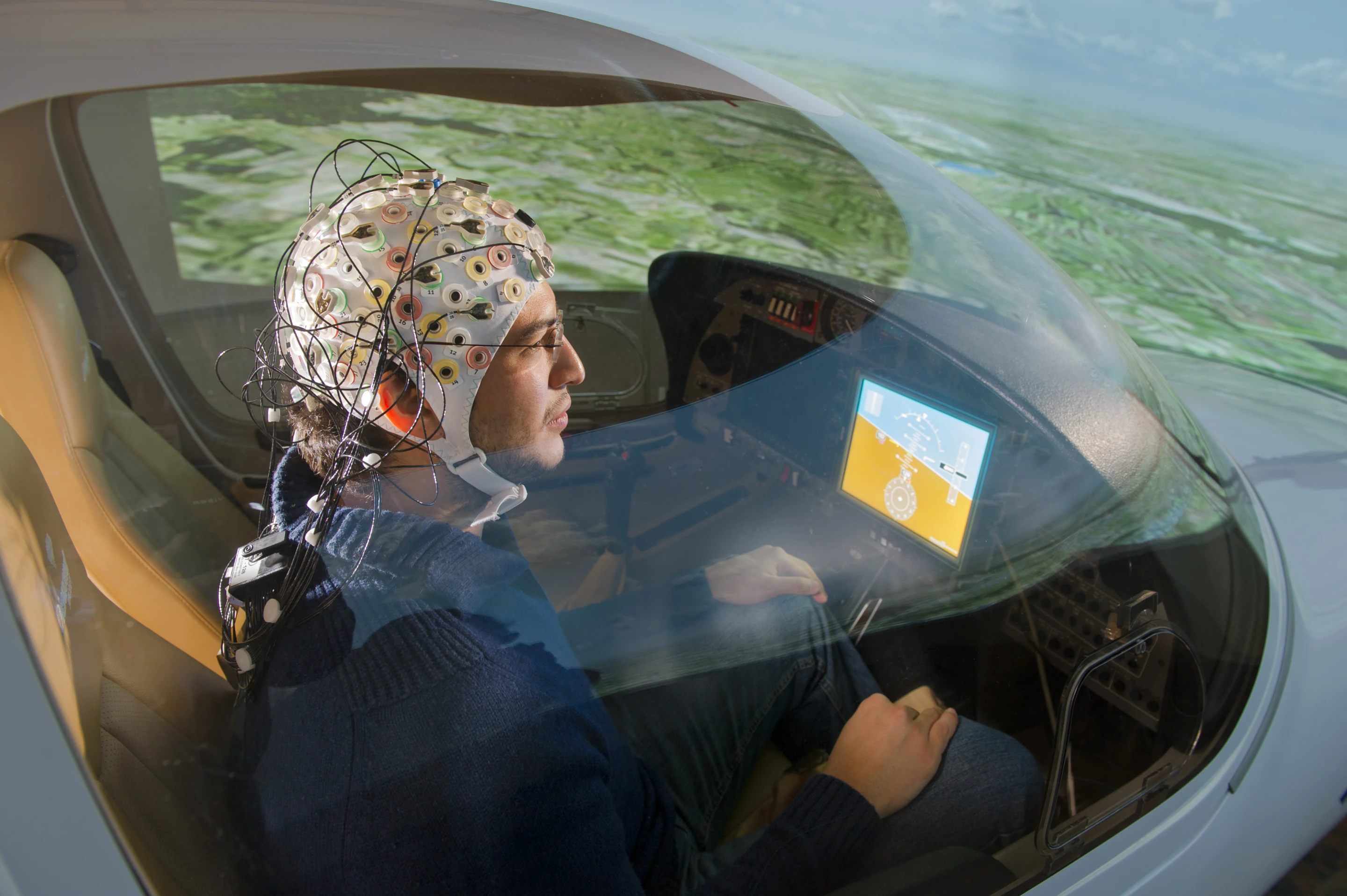 The technology allows pilots to control an aircraft with their mind