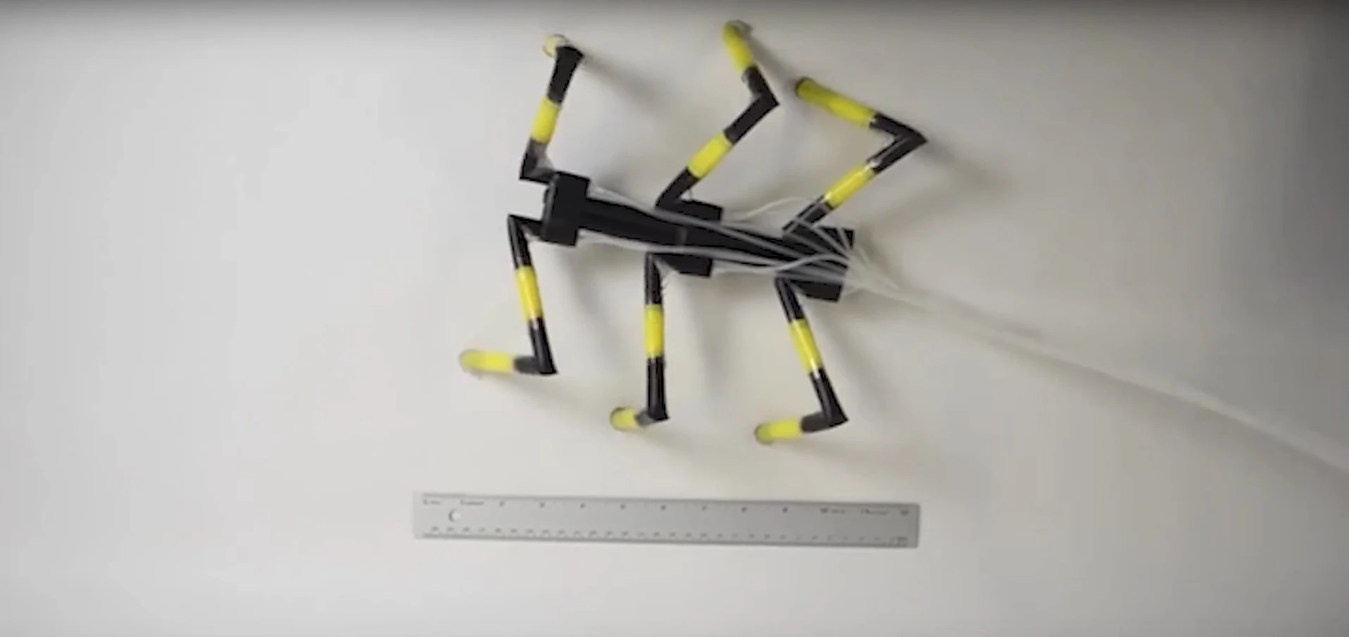 Harvard scientists have made semi-soft robots out of drinking straws, that move like insects