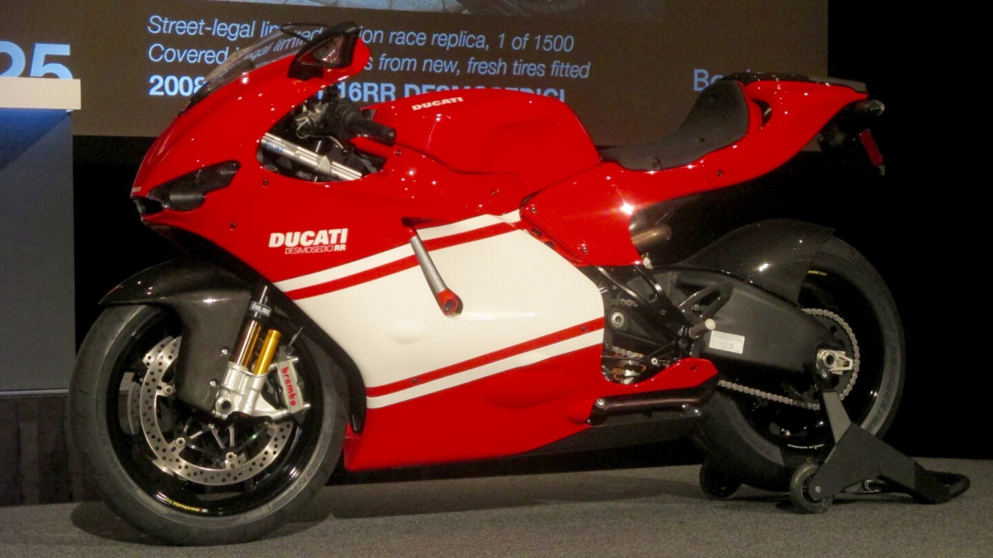 $58,650 | 2008 Ducati D16RR Desmosedici | Auction Link: Bonhams