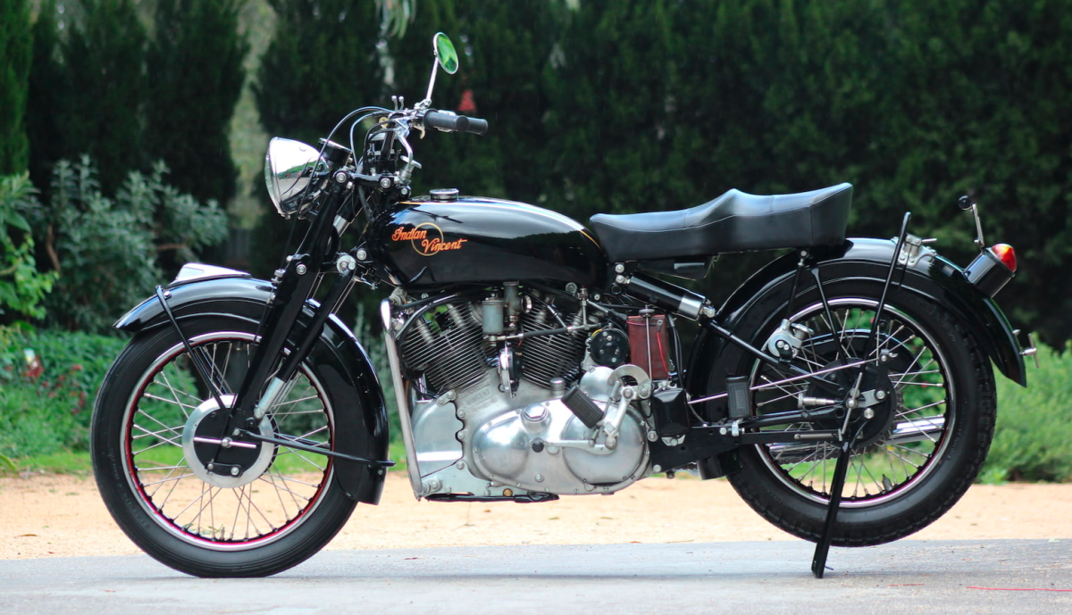 In 2017, Bonhams' auction in Las Vegas featured an extreme rarity, a 1949 Indian-Vincent prototype that might have changed the two-wheeled world if history had run a slightly different course. The bike had been taken to Australia by Vincent designer Phil Irving after the merger had failed, but it might have been ground-breaking if Indian hadn't gone out of business before the initiative got any buy-in. The stillborn cooperation between the great British marque Vincent and the great American marque Indian was captured perfectly in this one-off, and in Vegas 2017, it was expected to sell between $250,000 and $300,000. Bidding started at $100,000 but only reached $180,000. The whole process was repeated in 2018, this time at Mecum and this time the bidding only reached $145,000, suggesting that the seller's expectations and those of potential buyers are a long way apart.