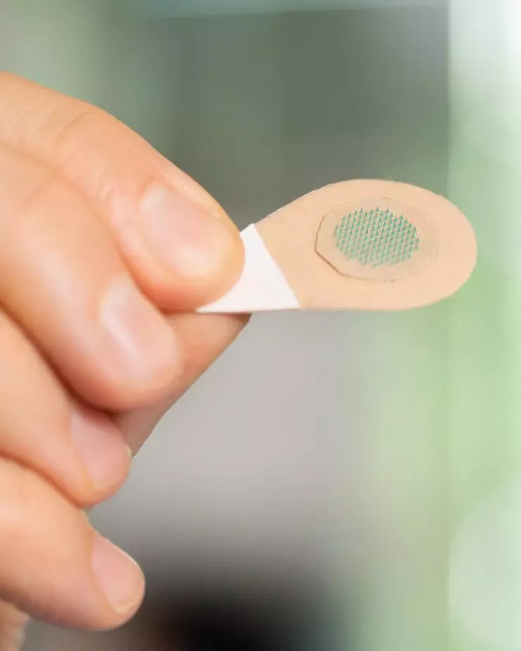 Each needle acts like a single pixel in an image