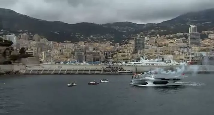 The TURANOR PlanetSolar, as it enters Monaco's Hercule Harbor