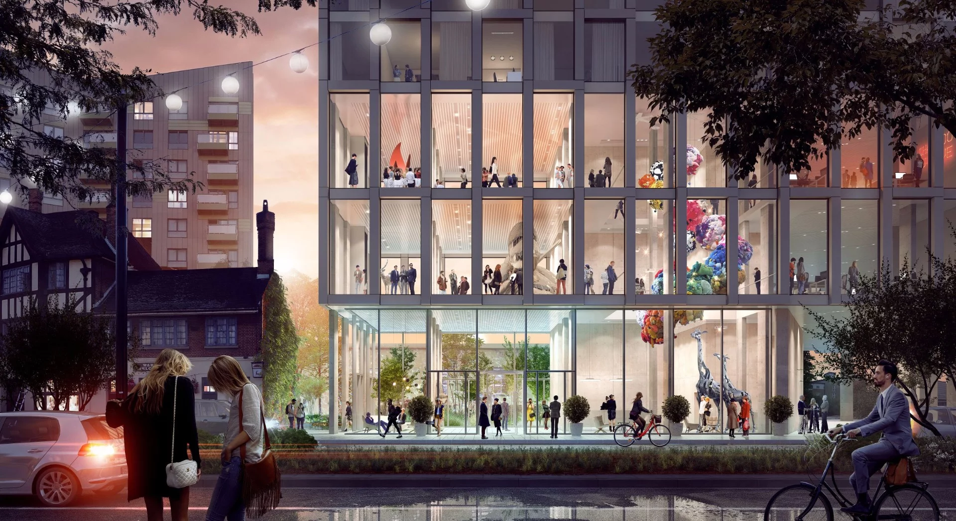 Residents of The Collective Stratford will be able to make use of communal kitchens, a guest lounge, a landscaped roof terrace, a cinema room, a games room, a library, a laundromat and a gym