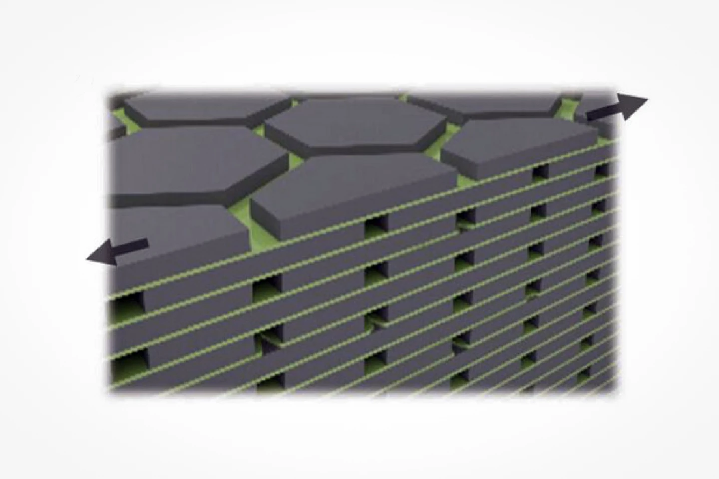 A diagram of the nacre-like cement composite created by the researchers