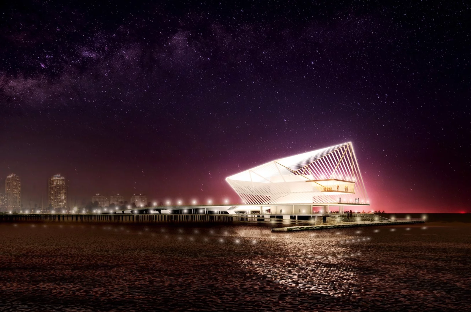 The Pier-Park will retain the inverted pyramid that already exists